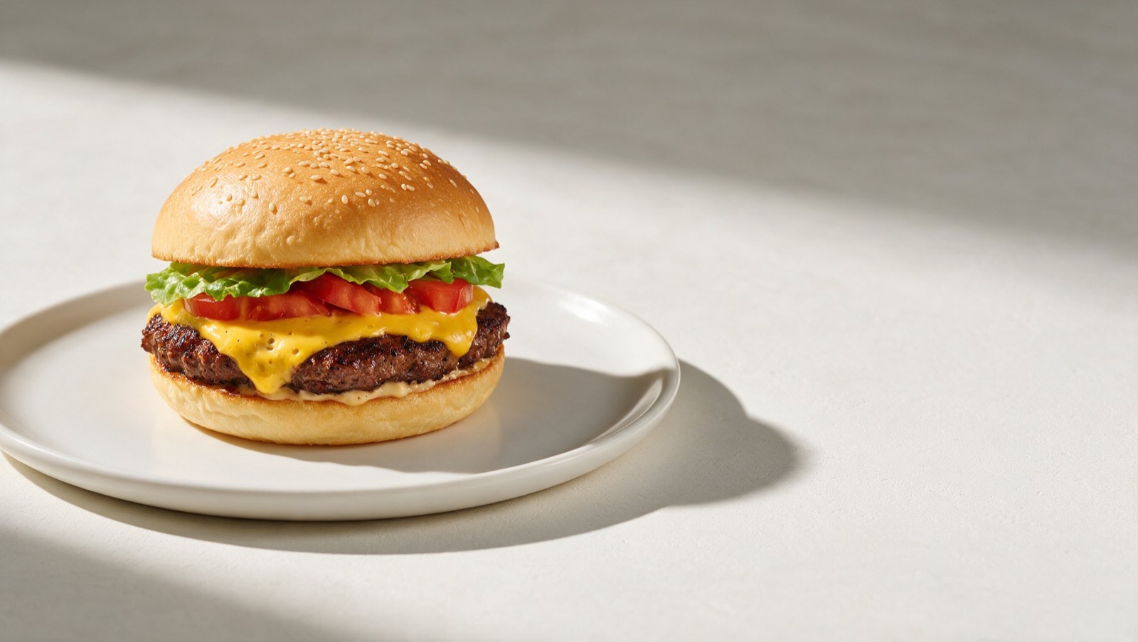 A cheeseburger.
